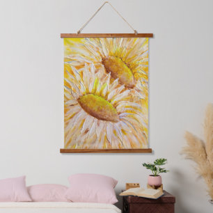 Tapiz Con Marco De Madera Sunflower