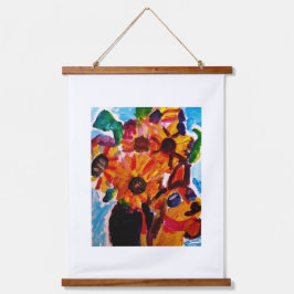 Tapiz Con Marco De Madera Sunflowers and chihuahua 