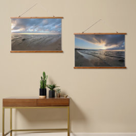 Tapiz Con Marco De Madera Sunset