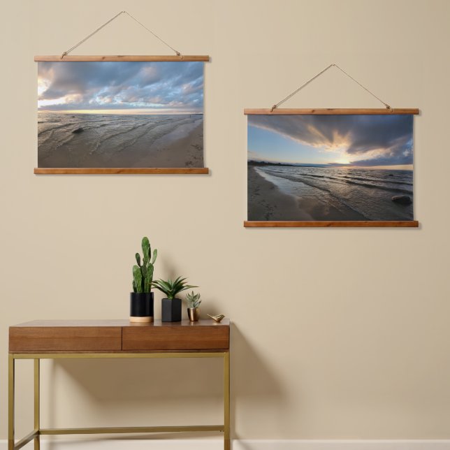Tapiz Con Marco De Madera Sunset (Asimétrico)