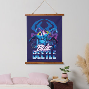Tapiz Con Marco De Madera Sunset de Blue Beetle Retrowave City