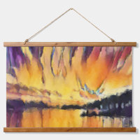 Sunset latino sobre arte costero Adriático