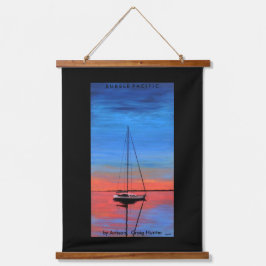 Tapiz Con Marco De Madera Sunset Mooring
