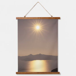 Tapiz Con Marco De Madera Sunset over Crater Lake