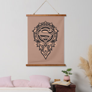 Tapiz Con Marco De Madera Supergirl Mandala Graphic