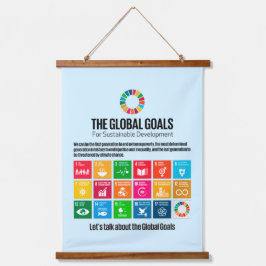 Tapiz Con Marco De Madera Sustainability Goals Motivational Inspiring Gifts