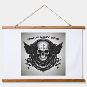 Tapiz Con Marco De Madera "Susurros en la oscuridad"