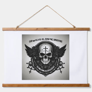 Tapiz Con Marco De Madera "Susurros en la oscuridad"