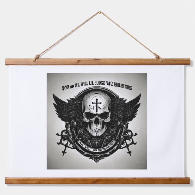 Tapiz Con Marco De Madera "Susurros en la oscuridad" (Anverso )