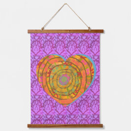 Tapiz Con Marco De Madera Tapestry - Aztec Heart Design