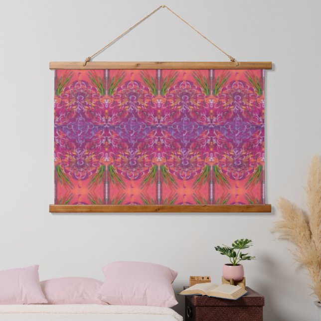 Tapiz Con Marco De Madera Tapestry - Lovely Abstract (Dormitorio)