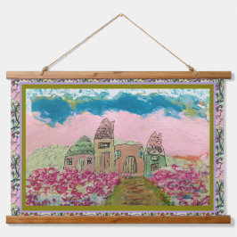 Tapiz Con Marco De Madera Tapestry - "Once Upon A Time" 