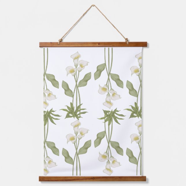 Tapiz Con Marco De Madera Tapicería floral (Anverso)