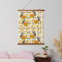 Tapisserie Suspendue Panier de Citrouilles
