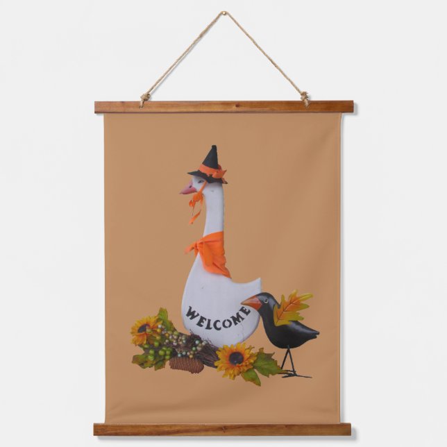 Tapiz Con Marco De Madera Tapiz - Bienvenida de otoño (Anverso)
