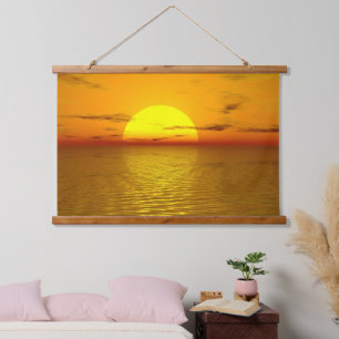 Tapiz Con Marco De Madera Tapiz de Foto Enmarcado 36x26 para Exhibición en P