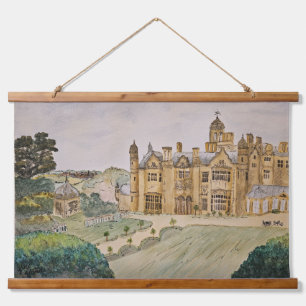 Tapiz Con Marco De Madera Tapiz de Harlaxton Manor