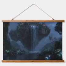 Tapiz de la Isla de la Cascada Flotante