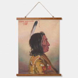 Tapiz Con Marco De Madera Tapiz de la Nube Roja (Makhpiya-luta)
