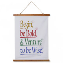 Tapiz De Madera De Cita De Horacio Magnético