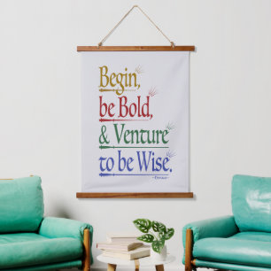 Tapiz Con Marco De Madera Tapiz De Madera De Cita De Horacio Magnético