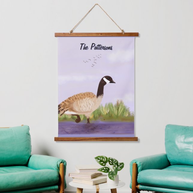 Tapiz Con Marco De Madera Tapiz de muros de madera de oca de Canadá (Sala de estar)