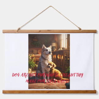 Tapiz Con Marco De Madera "Tapiz de susurros de bosque"