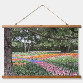 Tapiz Con Marco De Madera Tapiz de tulipanes del valle de Skagit