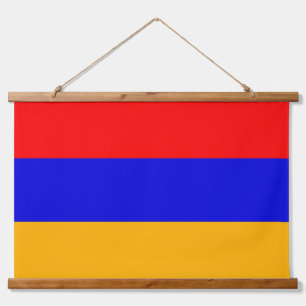 Tapiz Con Marco De Madera Tapiz mural con bandera de Armenia