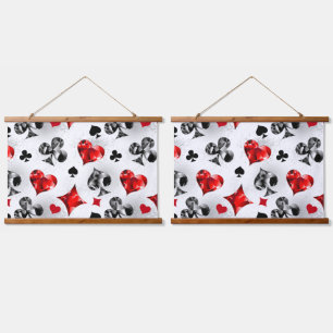 Tapiz Con Marco De Madera Tarjeta de juego de jugador de póquer se adapta a 