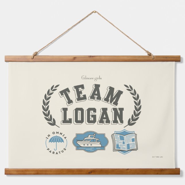 Tapiz Con Marco De Madera Team Logan Gilmore Girls Design (Anverso )
