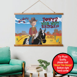 Tapiz Con Marco De Madera Tema occidental