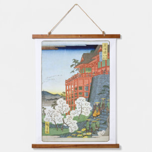 Tapiz Con Marco De Madera Templo Kiyomizu-dera, Kyoto, Hiroshige