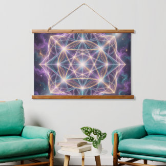 Tapiz Con Marco De Madera The 7 Chakras´11