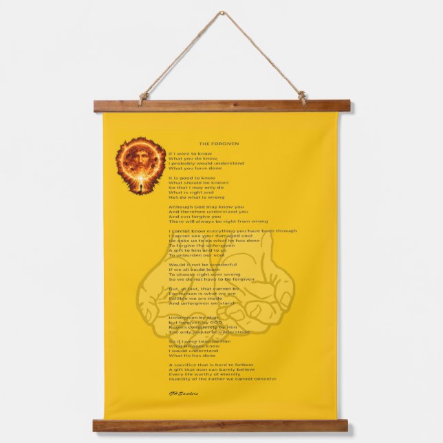 Tapiz Con Marco De Madera The Forgiven (Anverso)