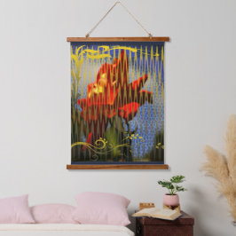 Tapiz Con Marco De Madera The Golden Captivity of the Rose