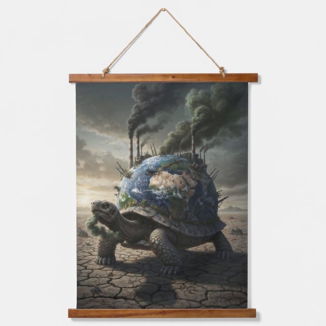 Tapiz Con Marco De Madera The Weight We Gave the World (Anverso)