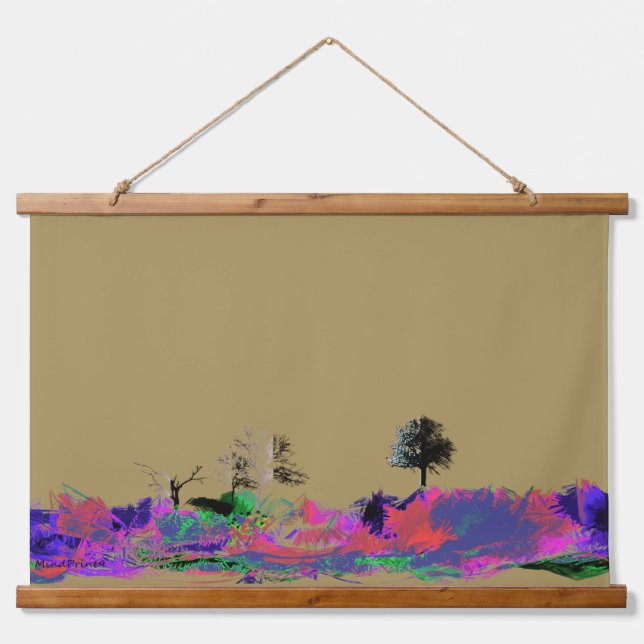 Tapiz Con Marco De Madera Tiempo de primavera (Anverso )