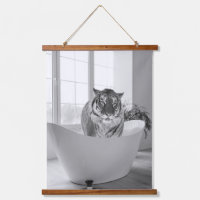 Tigre en bañera Arte divertido de animales