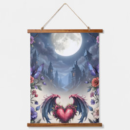 Tapiz Con Marco De Madera Till Death & Moonlight Bind Us. 