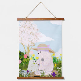 Tapiz Con Marco De Madera Time Together