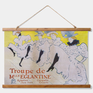 Tapiz Con Marco De Madera Toulouse-Lautrec - Troupe de Mlle Eglantine
