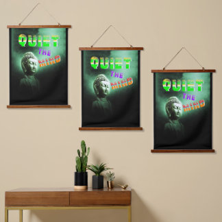 Tapiz Con Marco De Madera Tranquilizar La Mente