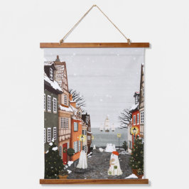 Tapiz Con Marco De Madera Tres barcos