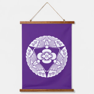 Tapiz Con Marco De Madera Tres mariposas con mokko