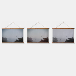 Tapiz Con Marco De Madera Tres SOMBRAS DE TIPO Muro Tapeadas En Madera