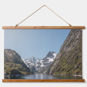 Tapiz Con Marco De Madera Trollfjord Lofoten