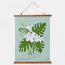 Tropical Monstera & Lily