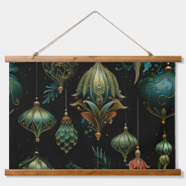 Tapiz Con Marco De Madera Twilight Ornament Garden Botanical