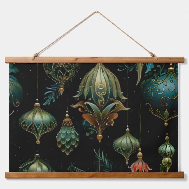 Tapiz Con Marco De Madera Twilight Ornament Garden Botanical (Anverso )